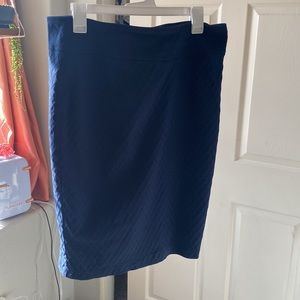 SOHO Apparel Navy Blue Pencil Skirt Size L